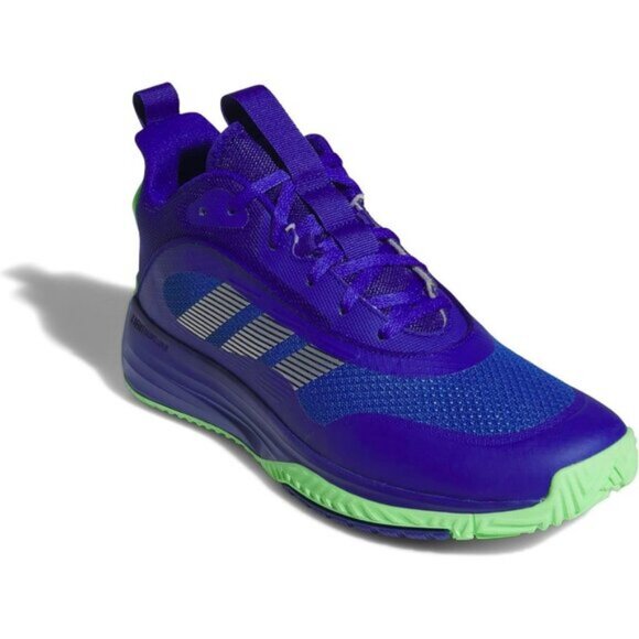 ⚡Adidas Men Lucid Blue/Silver Metallic/Lime Burst Lightweight MESH Shoes - Picture 5 of 8